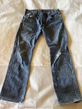 Levis 501 XX Mens 34x32 Blue Denim Jeans Cotton Button Fly Medium Wash Y2K - £21.81 GBP