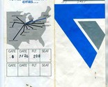 Midway Airlines Ticket Jacket Passenger Coupons Baggage Claim Checks 1983 - $17.80