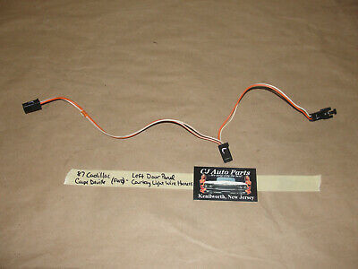 OEM 87 Cadillac Coupe Deville FWD LEFT DOOR COURTESY LIGHT WIRE HARNESS ... - $24.74