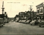 1957 Vintage Photolux Real Photo Post Card RPPC - Main Street Calais Maine - £11.63 GBP
