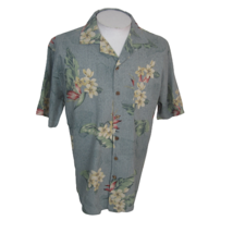 Island Republic Men Hawaiian camp shirt p2p 23.5 M tropical floral silk vintage - £16.79 GBP