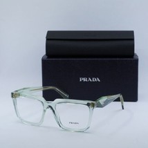 PRADA PRA19V 14R1O1 Transparent Mint 54mm Eyeglasses New Authentic - £216.59 GBP