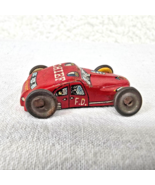 Tin Litho Car Red 1 -1/2&quot; Mini Fire Chief Vintage Japan Made Fire Dept - £6.97 GBP