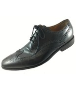 SH27 Cole Haan 13M Black Leather Wingtip Oxford Dress Shoes - £21.39 GBP