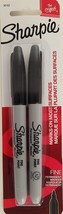 Sharpie Bold Fine Permanent Markers Black 2 Ct/Pk 37162 - £2.36 GBP