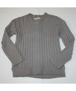 Pink Republic Girl&#39;s Gray Knit Sweater with Criss Cross Back size M 10-12 - $12.99