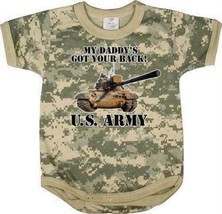 3-6 month Baby Infant One Piece US ARMY SOLDIER Camo Shower Gift Rothco 67056 - £9.47 GBP