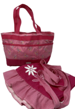 American Girl Bitty Baby Girls Carrier Diaper Bag Pink Retired and Girls... - $33.24