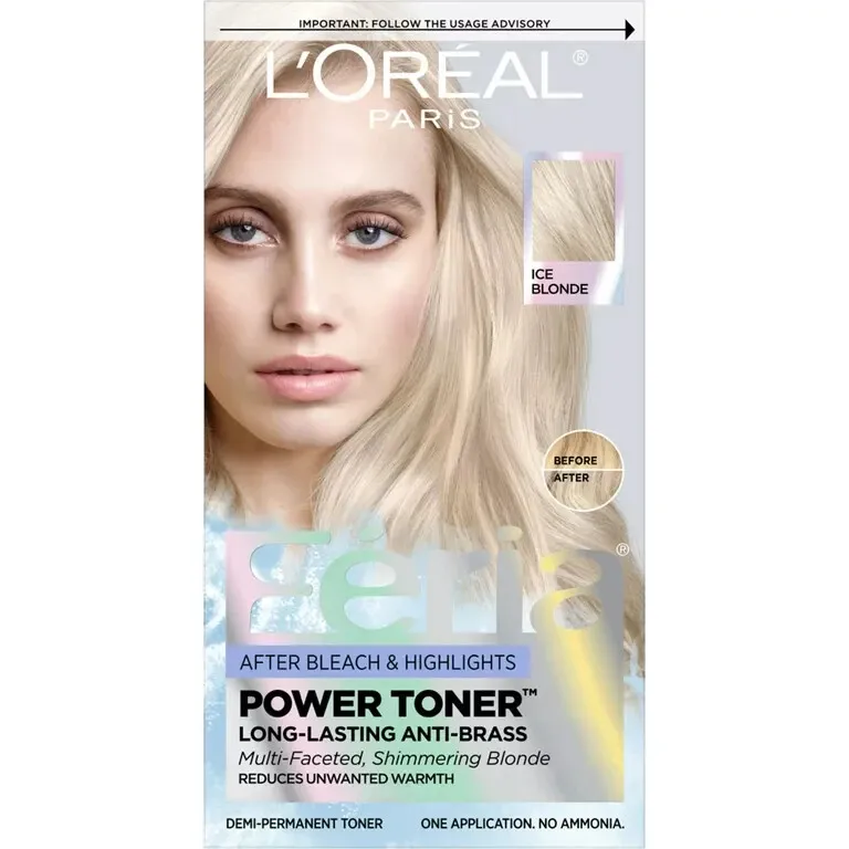  Feria Long-Lasting Anti Brass Power Hair Toner Ice Blonde Dye - £22.80 GBP