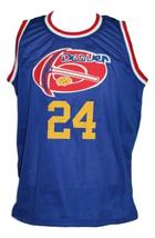 Bobby Jones #24 Denver Aba Retro Basketball Jersey New Sewn Blue Any Size image 4