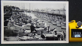 STD Vintage Postcard Photograph View Fisherman&#39;s Wharf San Francisco California - £1.59 GBP