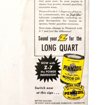 1955 Pennzoil Motor Oil Advertisement Vintage Lubricant Pennsylvania DWF12 - $376.02 MXN
