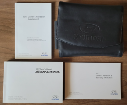 2017 Hyundai SONATA owner&#39;s manual book guide set case 17 owners - £14.35 GBP