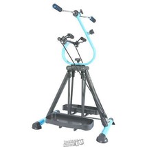 HOME TRACK Home Gym Mini Eliptical Exercise Machine Resistance Bands Arm... - $155.79