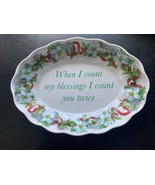 Spode Happy Holidays Open Candy Dish - When I  Count My Blessings…     ❤️ - €12,88 EUR
