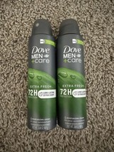2 Dove Men + Care EXTRA FRESH Dry Spray Antiperspirant Deodorant 3.8 oz 02/25 - £7.41 GBP
