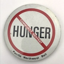 Stop Hunger Community Harvest Pin Button Pinback Vintage Pacific Northwe... - £9.73 GBP