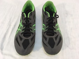 Mens ASICS Green Black Synthetic Leather Athletic 9 Track Field Spiked C... - $35.43