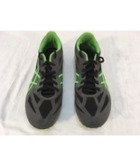 Mens ASICS Green Black Synthetic Leather Athletic 9 Track Field Spiked C... - $34.62 CAD