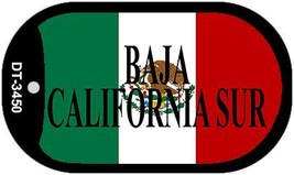Baja California Sur Mexico Flag Metal Novelty Dog Tag Necklace DT-3450 - £12.63 GBP