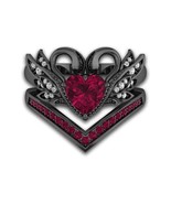 Disney Enchanted Heart Jack And Sally engagement wedding Ring,Valentine ... - $170.96 CAD