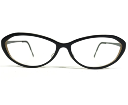 Lindberg Eyeglasses Frames 1150 AE81 Black Beige Round Cat Eye 53-12-135 - £179.17 GBP