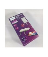 NIB Philips 24W 4-USB POWER STRIP W/6&#39; BRAIDED CORD SHIP FREE - $14.80