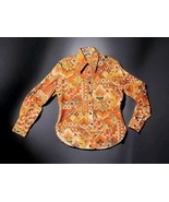 Vintage San Francisco Shirt Works Button Front Top 60s Retro Groovy Sz 13 - $89.05