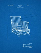 An item in the Art category: Chair Patent Print - Blueprint