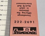 Matchbook Cover  Stonehenge  Rock’N Roll Entertainment Tallahassee, FL gmg - $12.38