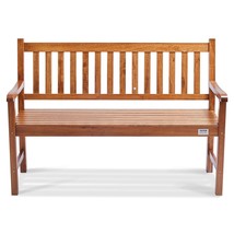 VEVOR Outdoor Bench, 50 inches Wood Garden Bench for Outdoors, Outdoor Garden Pa - £162.62 GBP