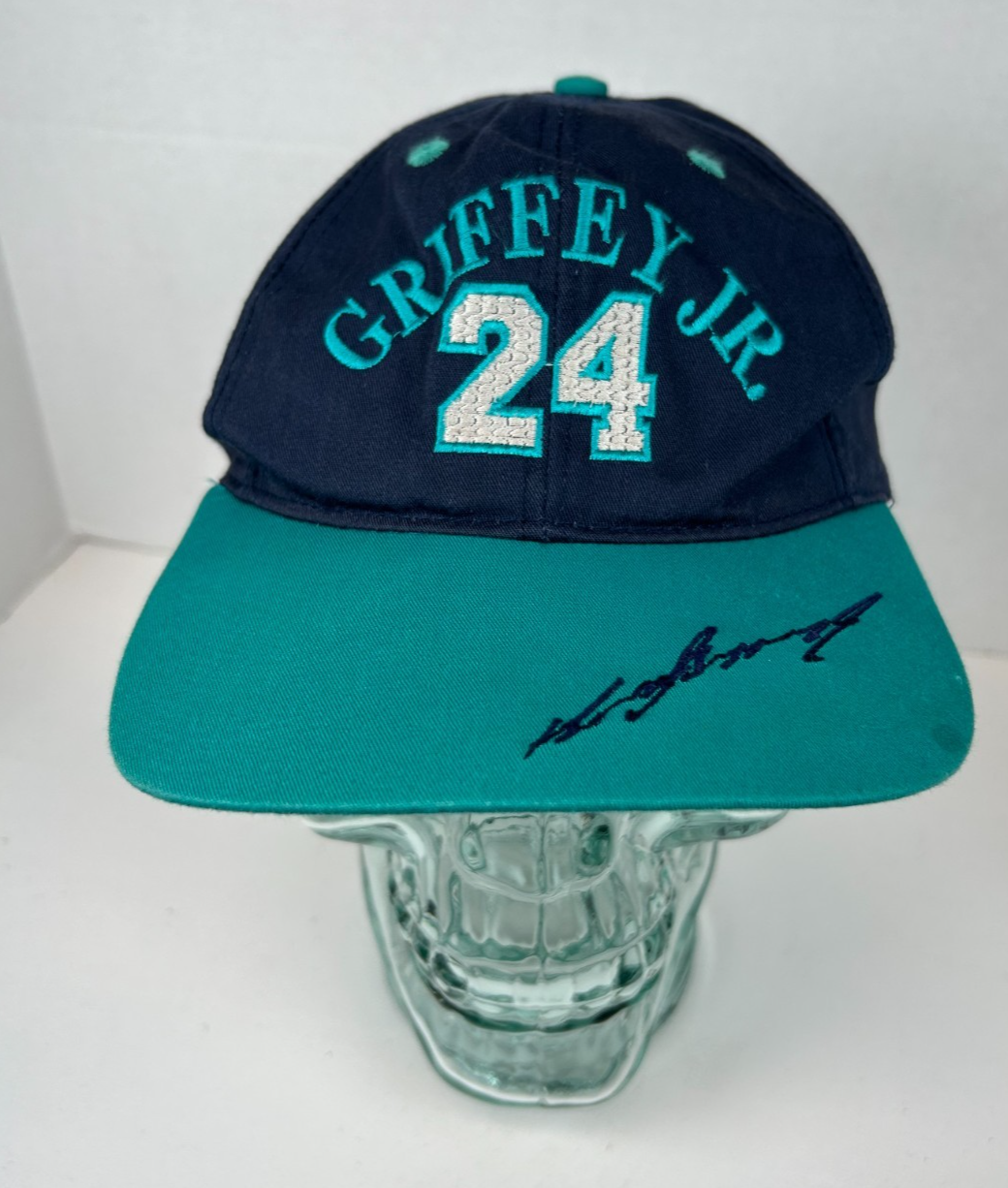 Ken Griffey Jr. #24 MLB YOUTH OS Snapback Hat Cap Turquoise/Navy VTG Mar... - $12.82
