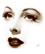Visage Collection - Hedy Lamarr - Myself -  24&quot; x 24&quot; Canvas Art Poster - £31.28 GBP