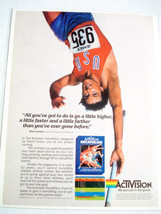 1983 Color Ad Activision Decathalon Video Game With Bruce Jenner - $7.99