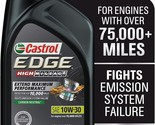 Castrol Edge High Mileage 10W-30 Advanced Full Synthetic Motor Oil, 1 Quart - £11.24 GBP