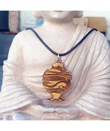 Phish Wood  Pendant Necklace     Adjustable  Unisex - $15.03 CAD