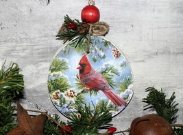 Beautiful Cardinal Ornament / Wall Hanging ~3 inch - £11.03 GBP