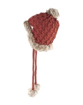 Bench Hough Red Beanie w Tassels Faux Fur Winter Ski Hat BLWA0346 NWT - £13.54 GBP