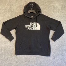 The North Face Hoodie Womens XL Black Pullover Big White Logo Hiking Out... - $19.80