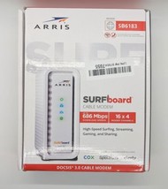 New!! ARRIS SURFboard SB6183 DOCSIS 3.0  686 Mbps Cable Modem - £26.46 GBP