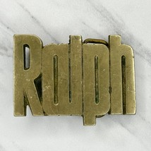 Vintage Ralph Name Solid Brass Belt Buckle - £15.57 GBP