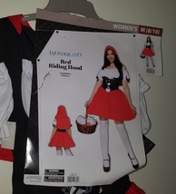 NEW Red Riding Hood Halloween Costume Dress Wonderland Women&#39;s Medium 8/10 - £16.92 GBP