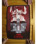 Carrie Movie Poster Signed and Numbered Silk Screen - $1,676.69 MXN