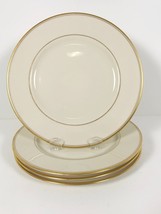 Lot of 4 Franciscan 8 inch Plates Gold Band Made in California 1941-47 Mark - $27.71