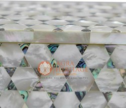 6&quot;x4&quot;x2&quot; Marble Trinket Jewelry Box Modern Mop Mosaic Design Halloween Gift Deco - £344.68 GBP