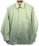 Tommy Bahama Large Long Sleeve Button Front Shirt Cotton Checkered Green... - £12.32 GBP