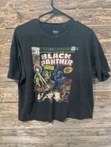 Black Panther Marvel Mens Size 2XL Short Sleeve Black Shirt 100% Cotton  - $12.81