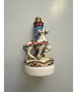 Vintage Polystone Cookie Stamp Carousel Horse With Roses Collectible Vtg - $14.99