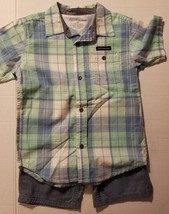 Calvin Klien Jean Infant &amp; Toddler Short &amp; Button Up Top Size 3T 4T   NWT  - $29.99