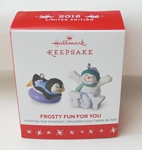 Hallmark Keepsake Frosty Fun For You 2016 Mini Ornaments - £15.82 GBP